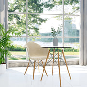 Willow Modern Fabric Eiffel Base Accent Side Chair - Elax Furniture