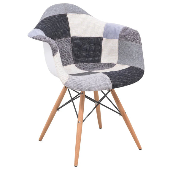 Willow Modern Fabric Eiffel Base Accent Side Chair