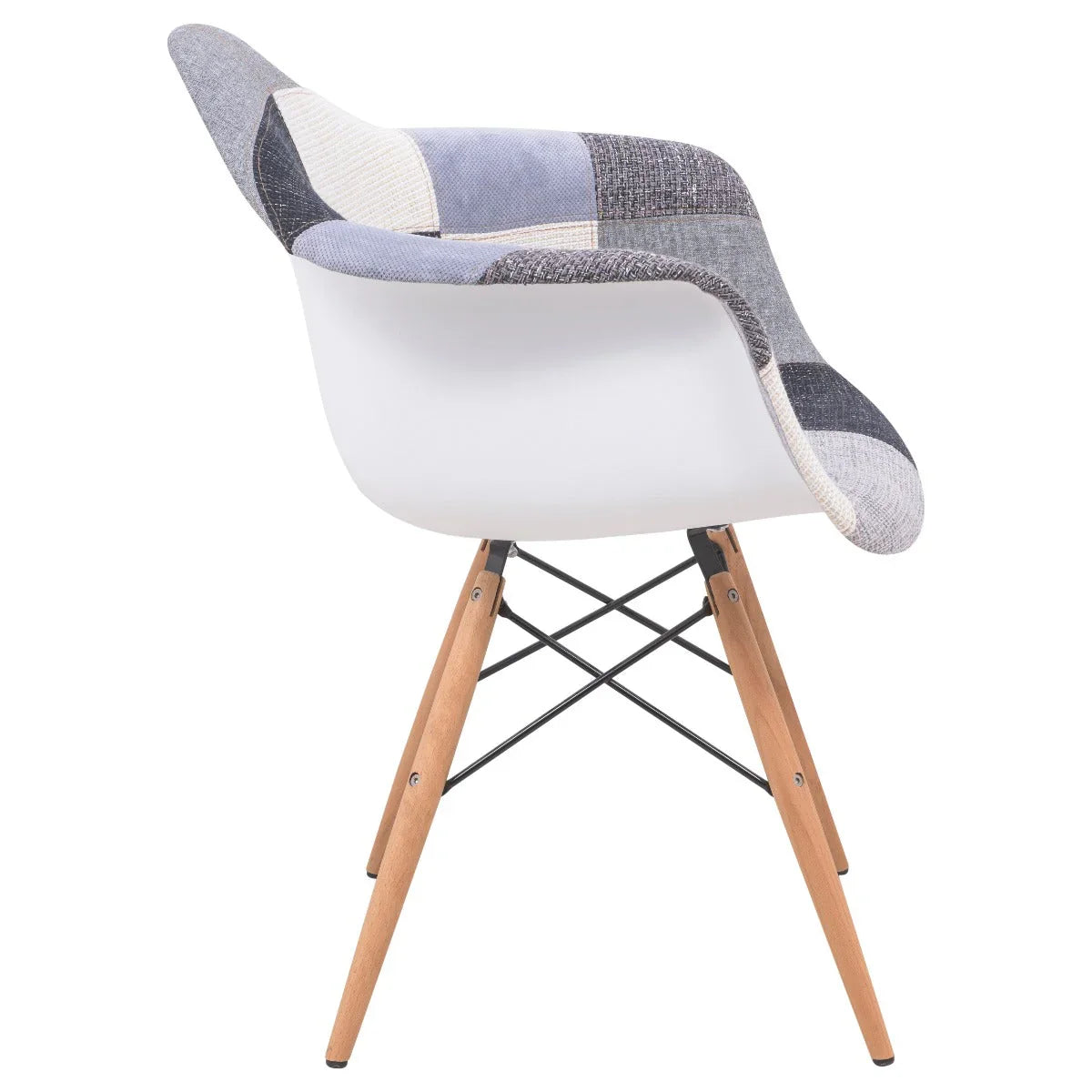 Willow Modern Fabric Eiffel Base Accent Side Chair - Elax Furniture
