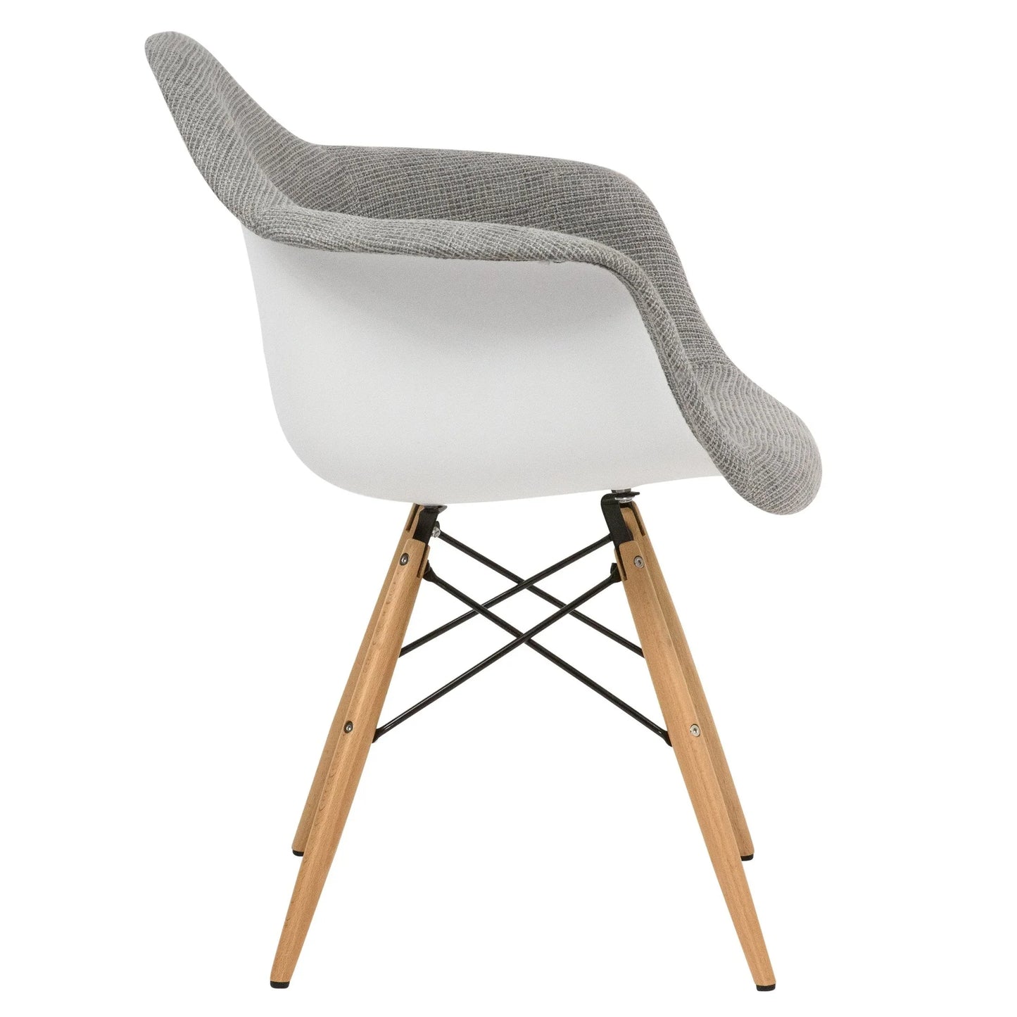 Willow Modern Fabric Eiffel Base Accent Side Chair - Elax Furniture