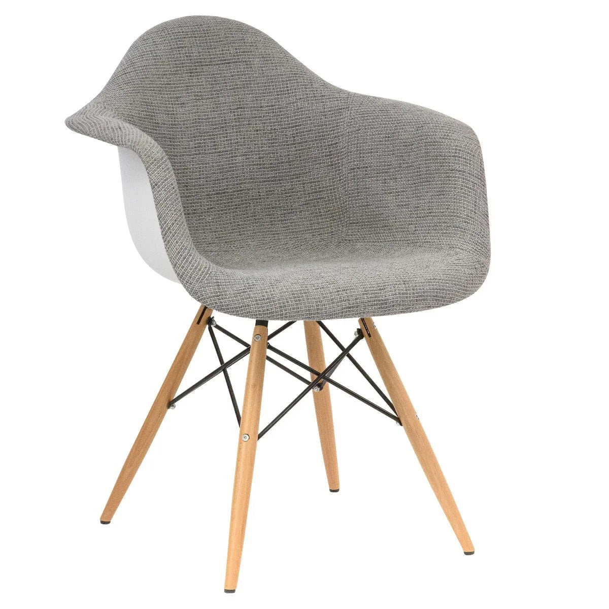 Willow Modern Fabric Eiffel Base Accent Side Chair - Elax Furniture