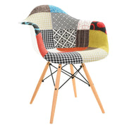 Willow Modern Fabric Eiffel Base Accent Side Chair - Elax Furniture