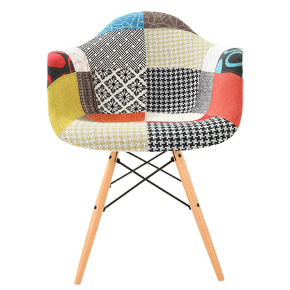 Willow Modern Fabric Eiffel Base Accent Side Chair - Elax Furniture