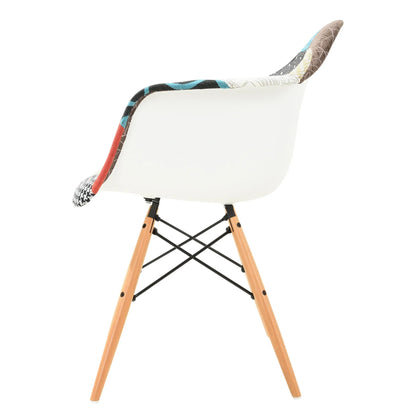 Willow Modern Fabric Eiffel Base Accent Side Chair - Elax Furniture