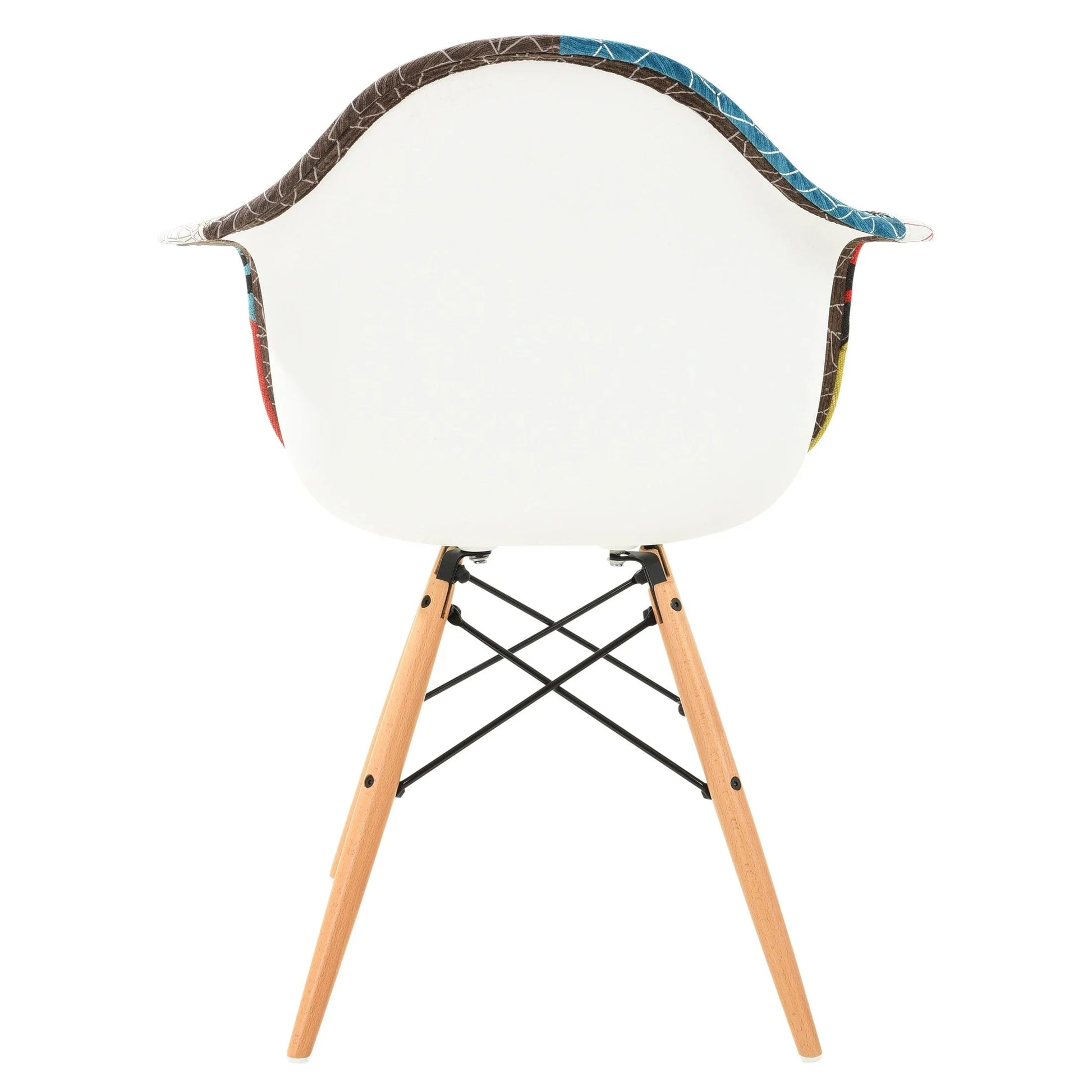 Willow Modern Fabric Eiffel Base Accent Side Chair - Elax Furniture