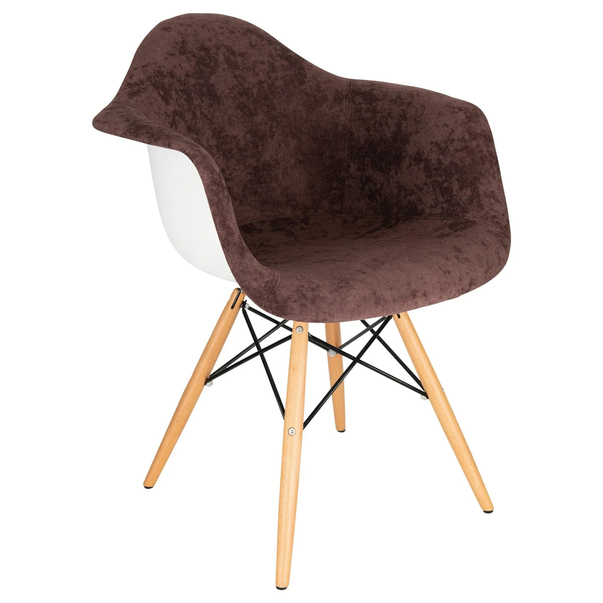 Willow Modern Fabric Eiffel Base Accent Side Chair - Elax Furniture