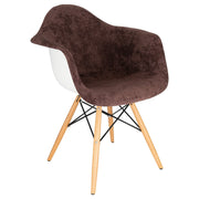 Willow Modern Fabric Eiffel Base Accent Side Chair - Elax Furniture