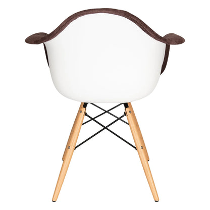 Willow Modern Fabric Eiffel Base Accent Side Chair - Elax Furniture