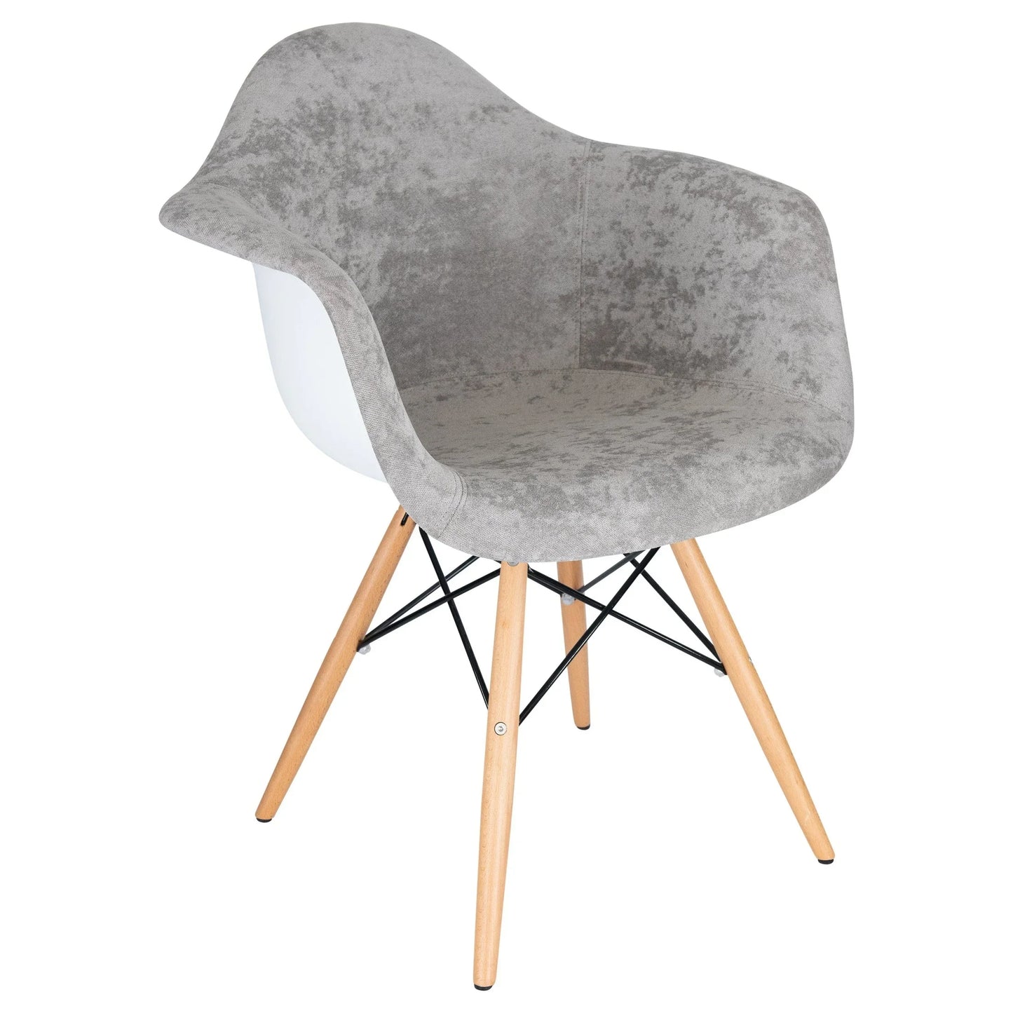 Willow Modern Fabric Eiffel Base Accent Side Chair - Elax Furniture