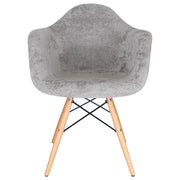Willow Modern Fabric Eiffel Base Accent Side Chair - Elax Furniture