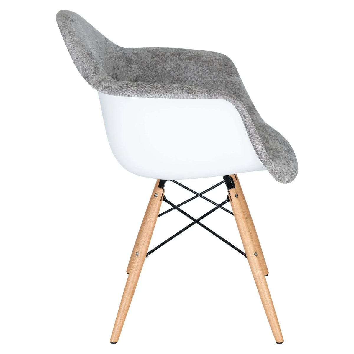 Willow Modern Fabric Eiffel Base Accent Side Chair - Elax Furniture