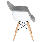 Willow Modern Fabric Eiffel Base Accent Side Chair - Elax Furniture