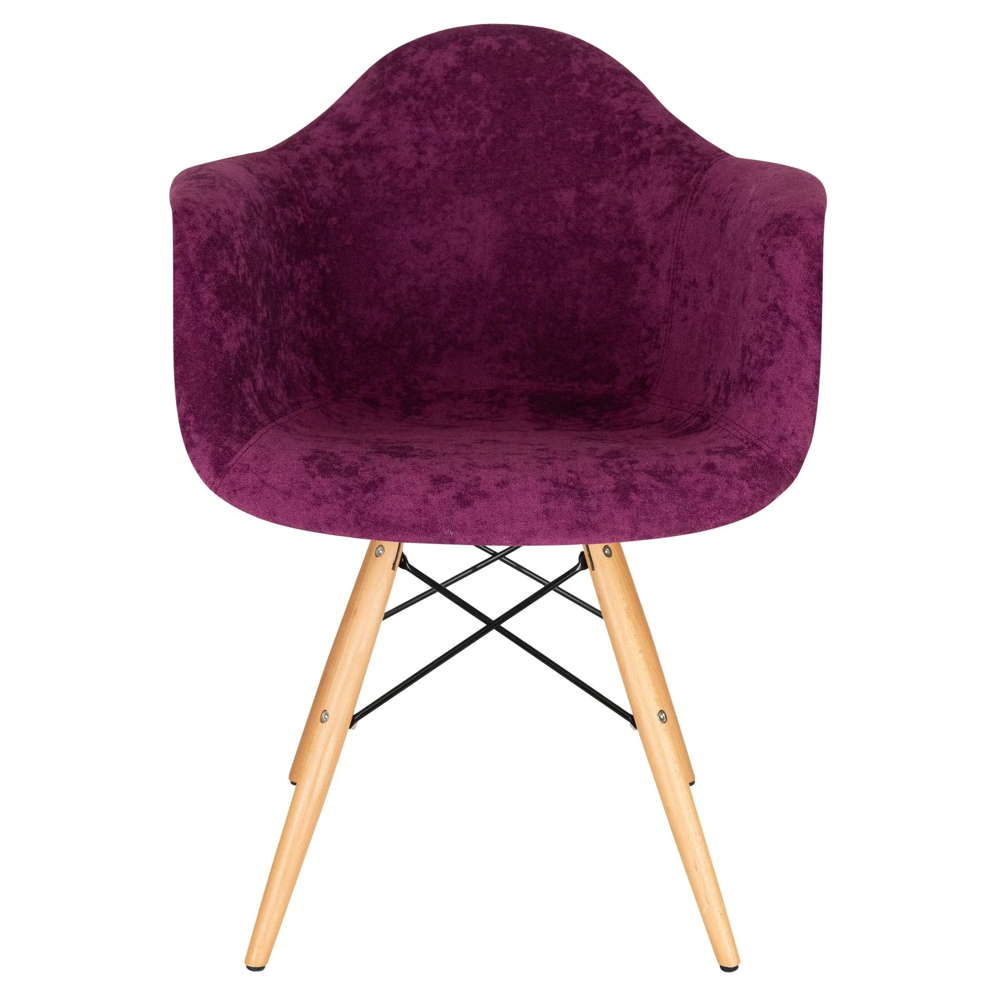 Willow Modern Fabric Eiffel Base Accent Side Chair - Elax Furniture