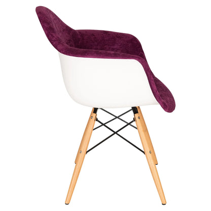 Willow Modern Fabric Eiffel Base Accent Side Chair - Elax Furniture