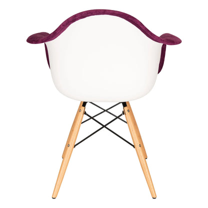 Willow Modern Fabric Eiffel Base Accent Side Chair - Elax Furniture