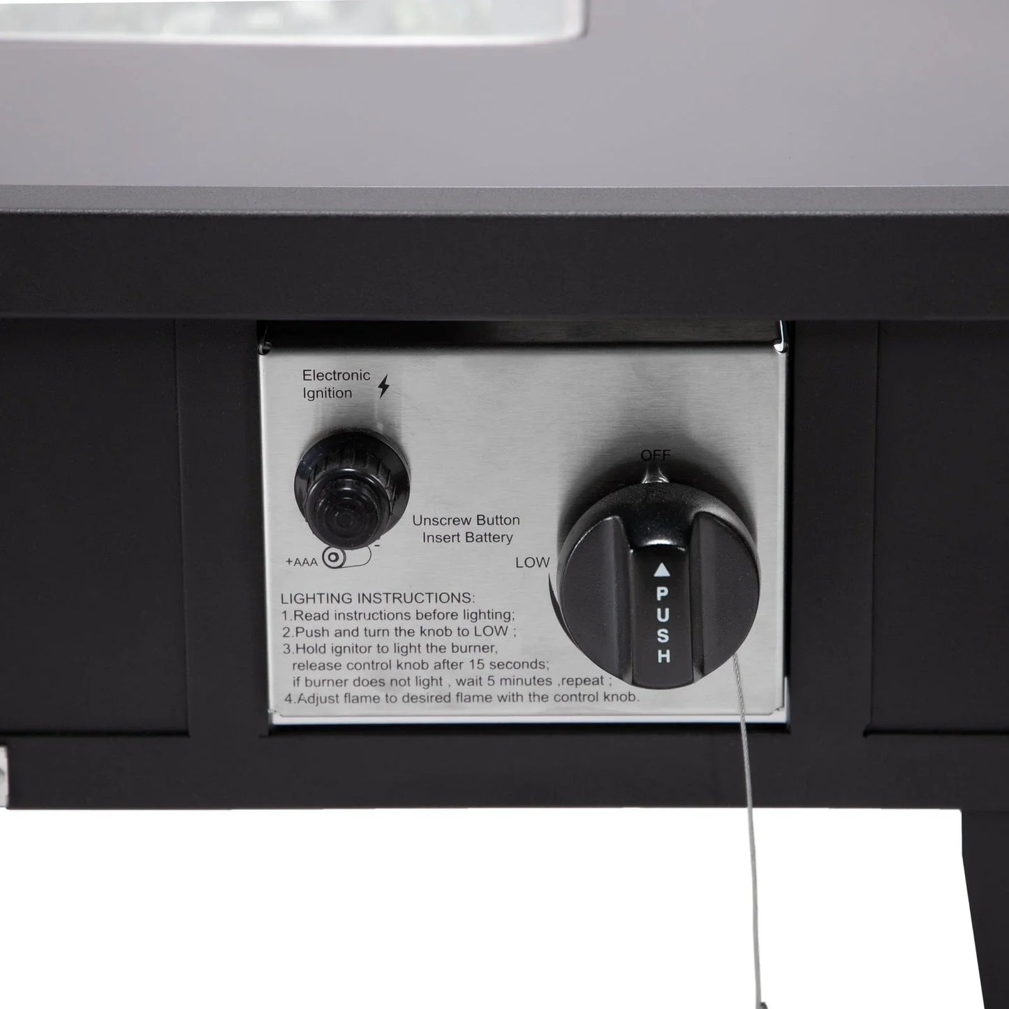 Walbrooke Outdoor Patio Square Fire Pit and Tank Holder - Elax Furniture