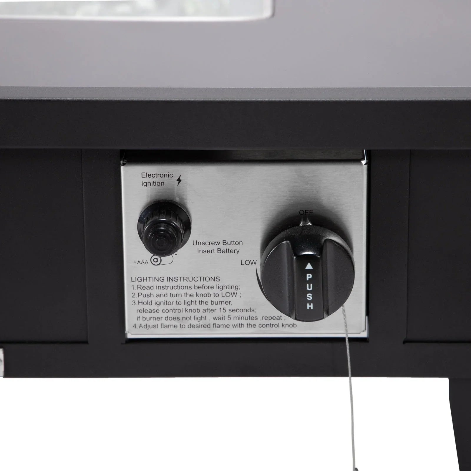 Walbrooke Outdoor Patio Square Fire Pit and Tank Holder - Elax Furniture