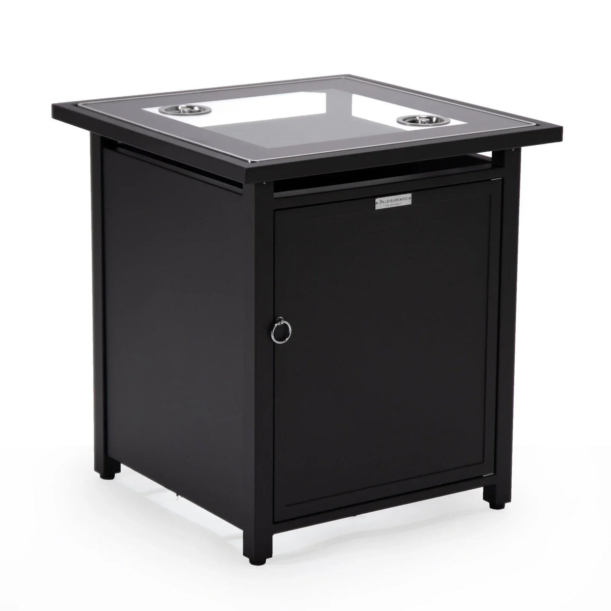 Walbrooke Outdoor Patio Square Fire Pit and Tank Holder - Elax Furniture