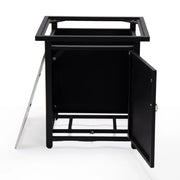 Walbrooke Outdoor Patio Square Fire Pit and Tank Holder - Elax Furniture
