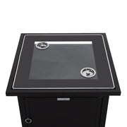 Walbrooke Outdoor Patio Square Fire Pit and Tank Holder - Elax Furniture
