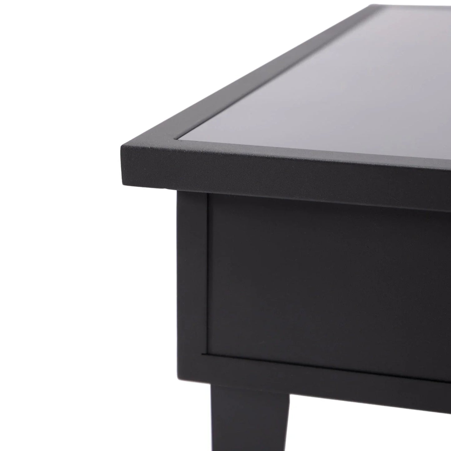 Walbrooke Modern Outdoor Square Fire Pit Table with Powder-Coated Aliuminum Frame - Elax Furniture