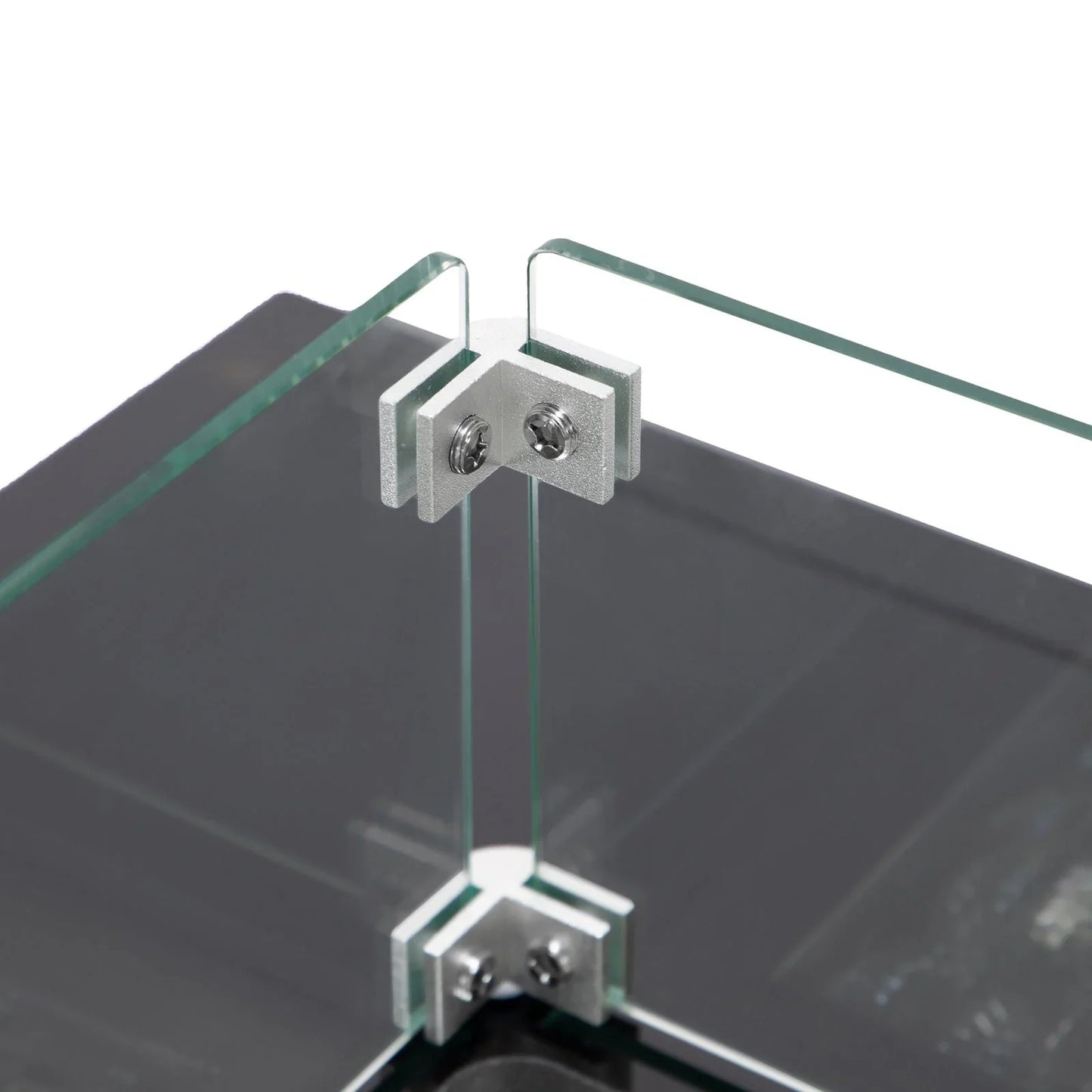 Walbrooke Modern Outdoor Square Fire Pit Table with Powder-Coated Aliuminum Frame - Elax Furniture