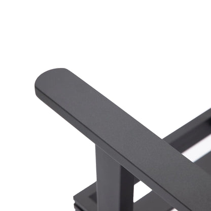 Walbrooke Aluminum Patio Conversation With Fire Pit Table & Tank Holder - Elax Furniture