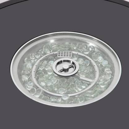 Walbrooke Outdoor Patio Round Fire Pit and Tank Holder - Elax Furniture