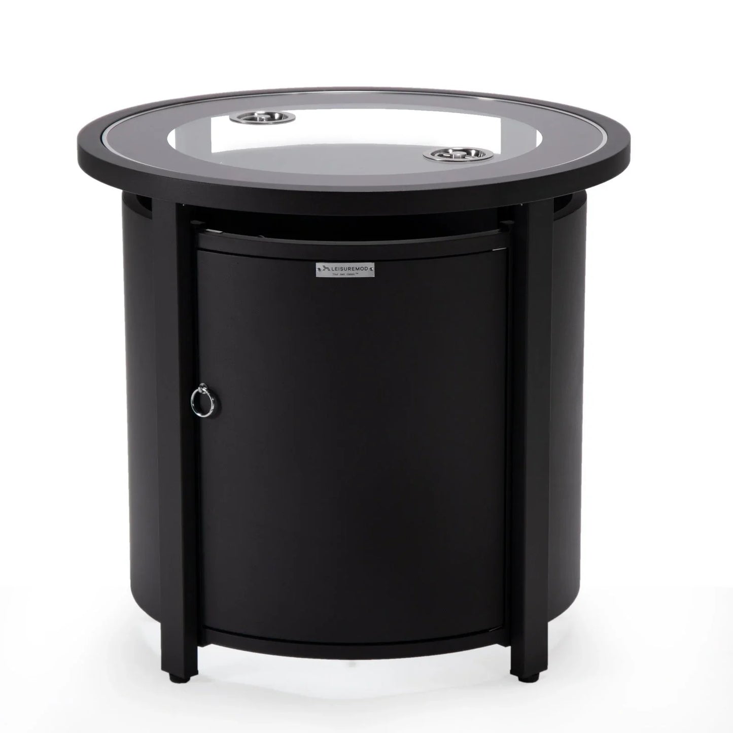Walbrooke Outdoor Patio Round Fire Pit and Tank Holder - Elax Furniture
