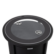 Walbrooke Outdoor Patio Round Fire Pit and Tank Holder - Elax Furniture