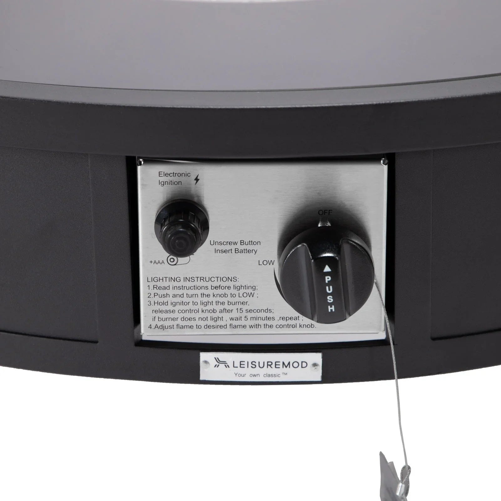 Walbrooke Outdoor Patio Round Fire Pit and Tank Holder - Elax Furniture