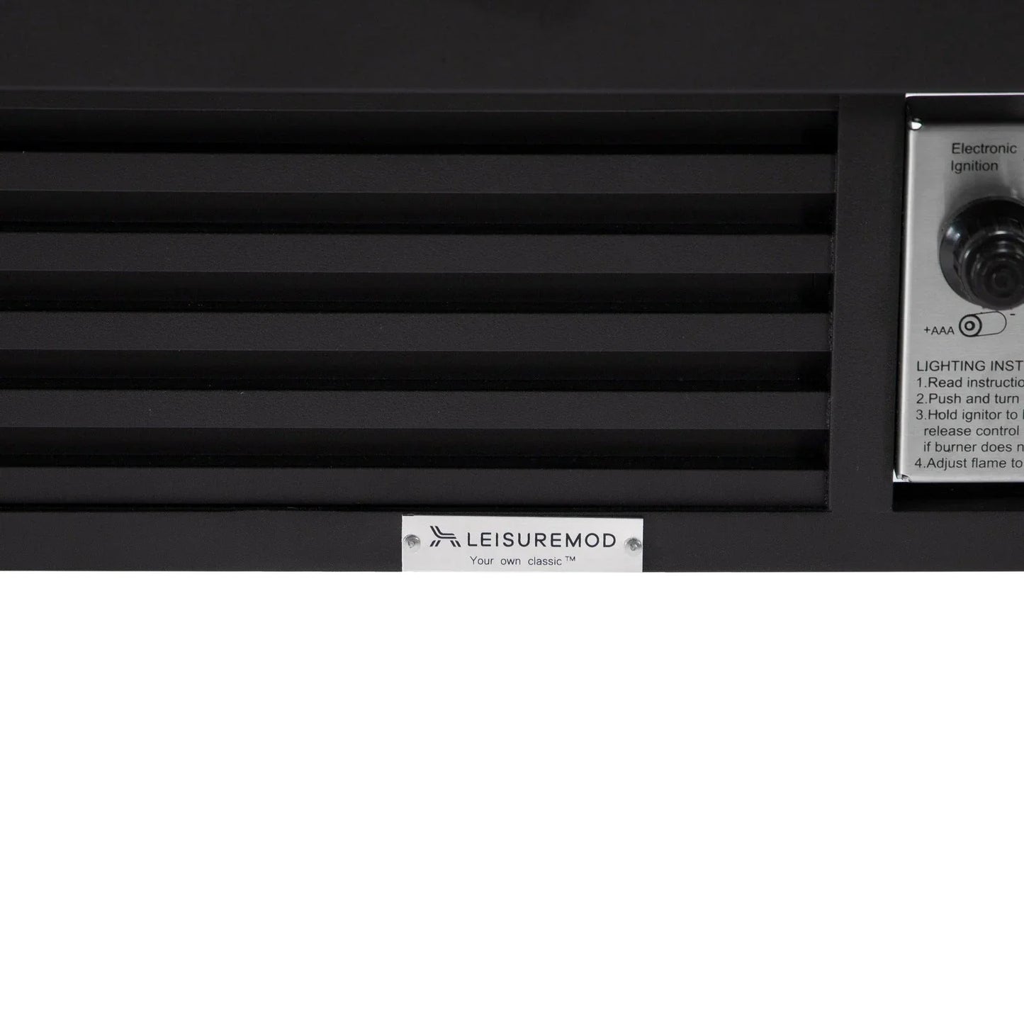 Walbrooke Modern Outdoor Square Fire Pit Table with Powder-Coated Aliuminum Frame and Slats Design - Elax Furniture