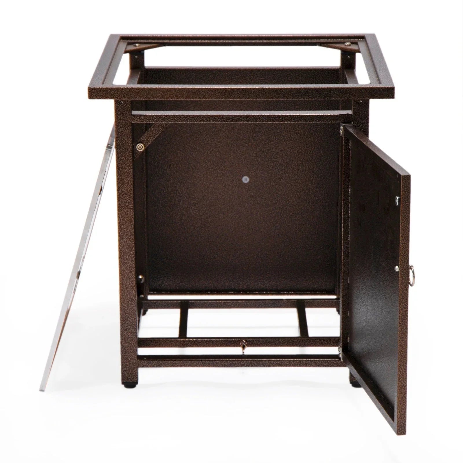 Walbrooke Outdoor Patio Square Fire Pit and Tank Holder - Elax Furniture