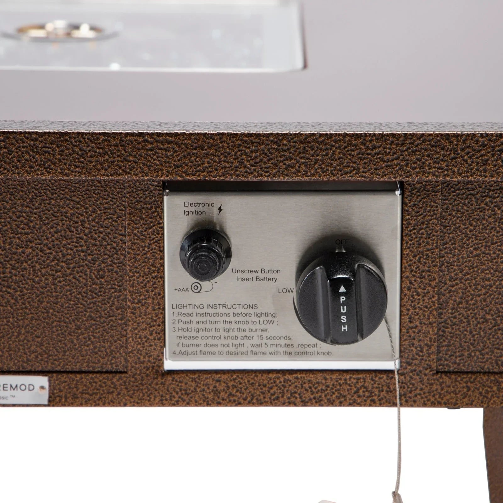 Walbrooke Modern Outdoor Square Fire Pit Table with Powder-Coated Aliuminum Frame - Elax Furniture