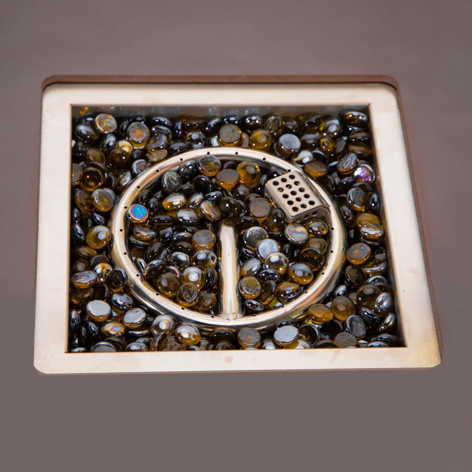 Walbrooke Modern Outdoor Square Fire Pit Table with Powder-Coated Aliuminum Frame - Elax Furniture