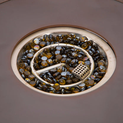 Walbrooke Aluminum Patio Conversation With Fire Pit Table & Tank Holder - Elax Furniture