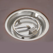 Walbrooke Outdoor Patio Round Fire Pit and Tank Holder - Elax Furniture