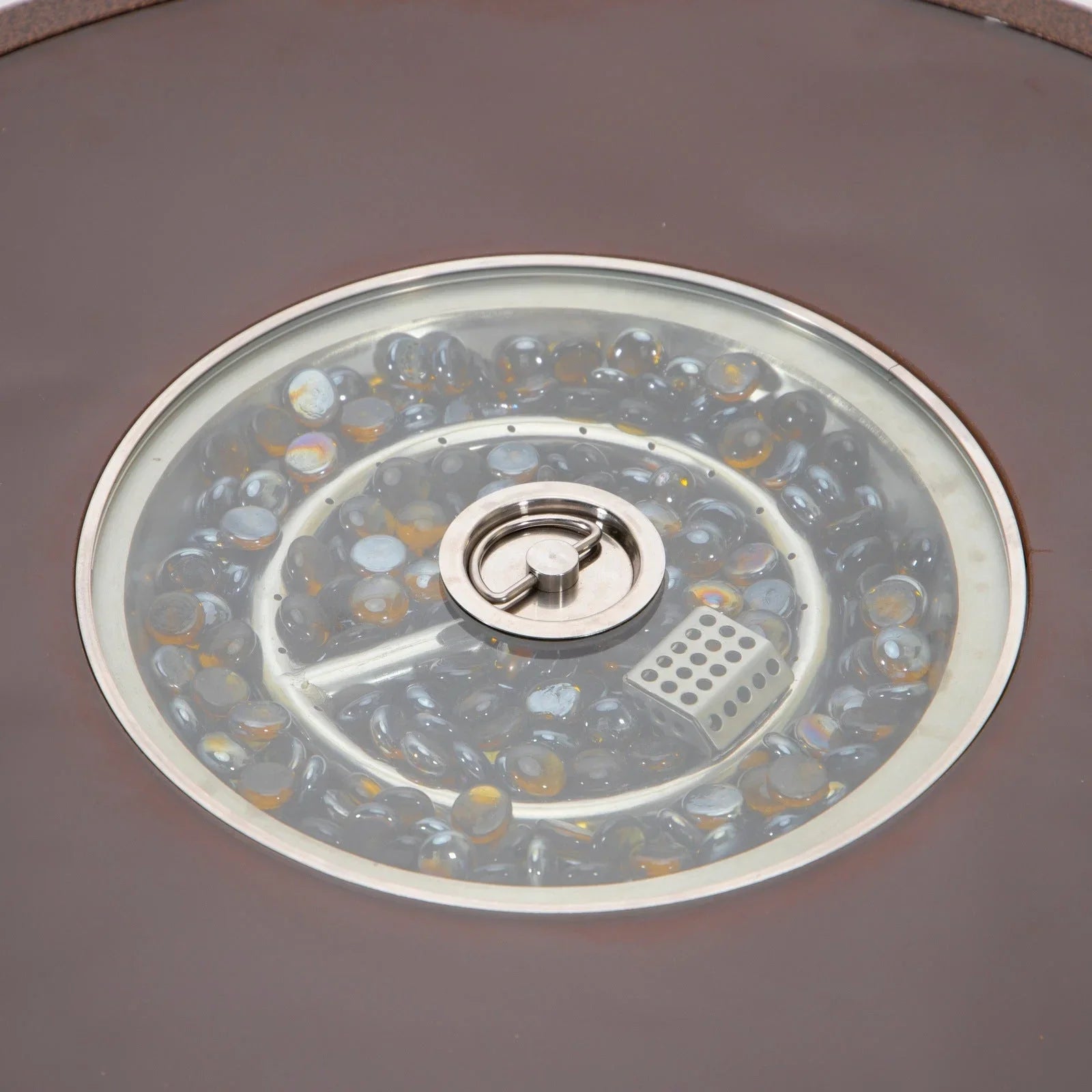 Walbrooke Outdoor Patio Round Fire Pit and Tank Holder - Elax Furniture