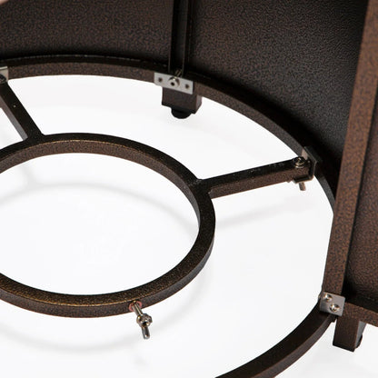 Walbrooke Outdoor Patio Round Fire Pit and Tank Holder - Elax Furniture