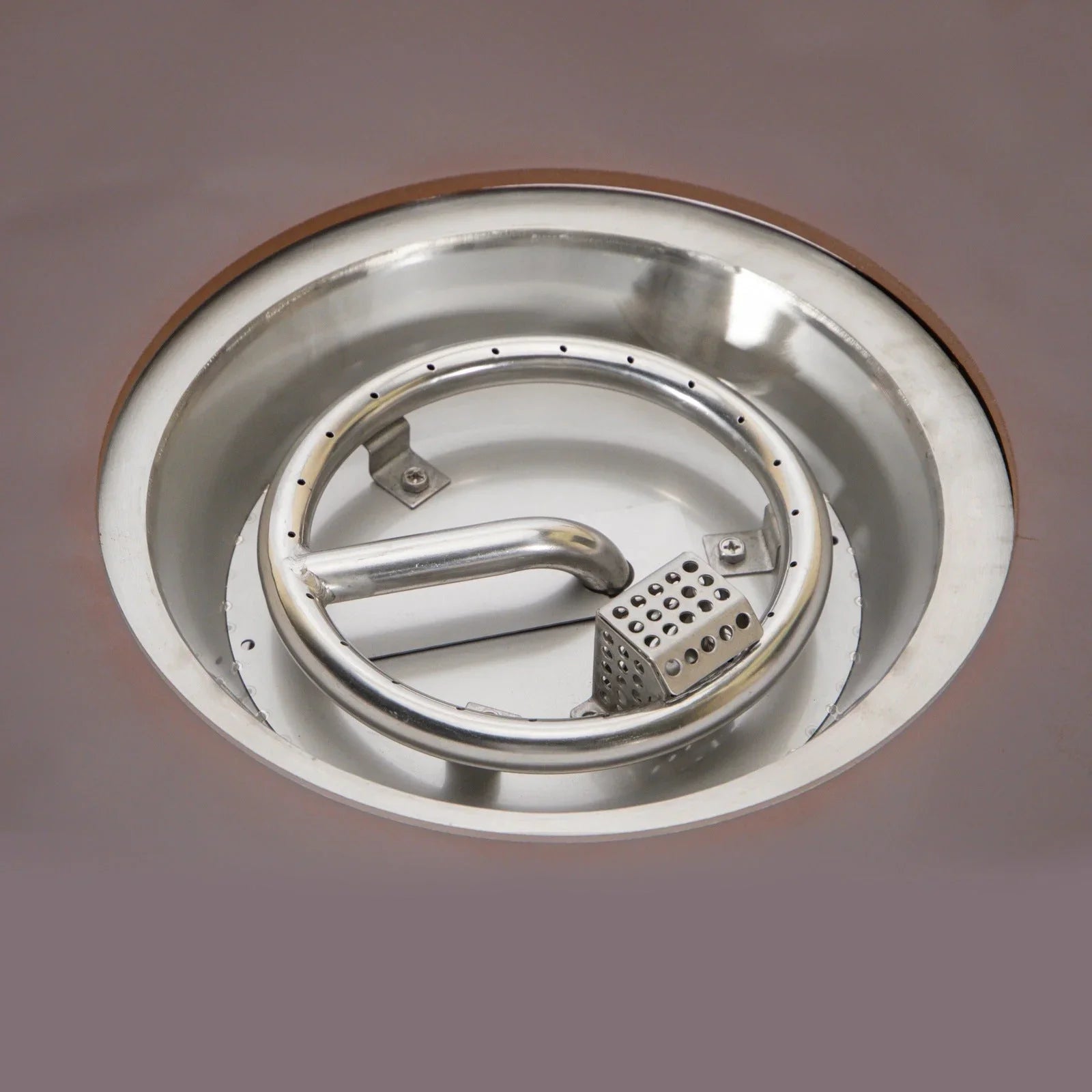 Walbrooke Modern Outdoor Round Fire Pit Table with Powder-Coated Aliuminum Frame - Elax Furniture