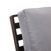 Walbrooke Modern 3-Piece Outdoor Patio Set with Brown Aluminum Frame and Removable Cushions Loveseat and Set of 2 Armchairs - Elax Furniture