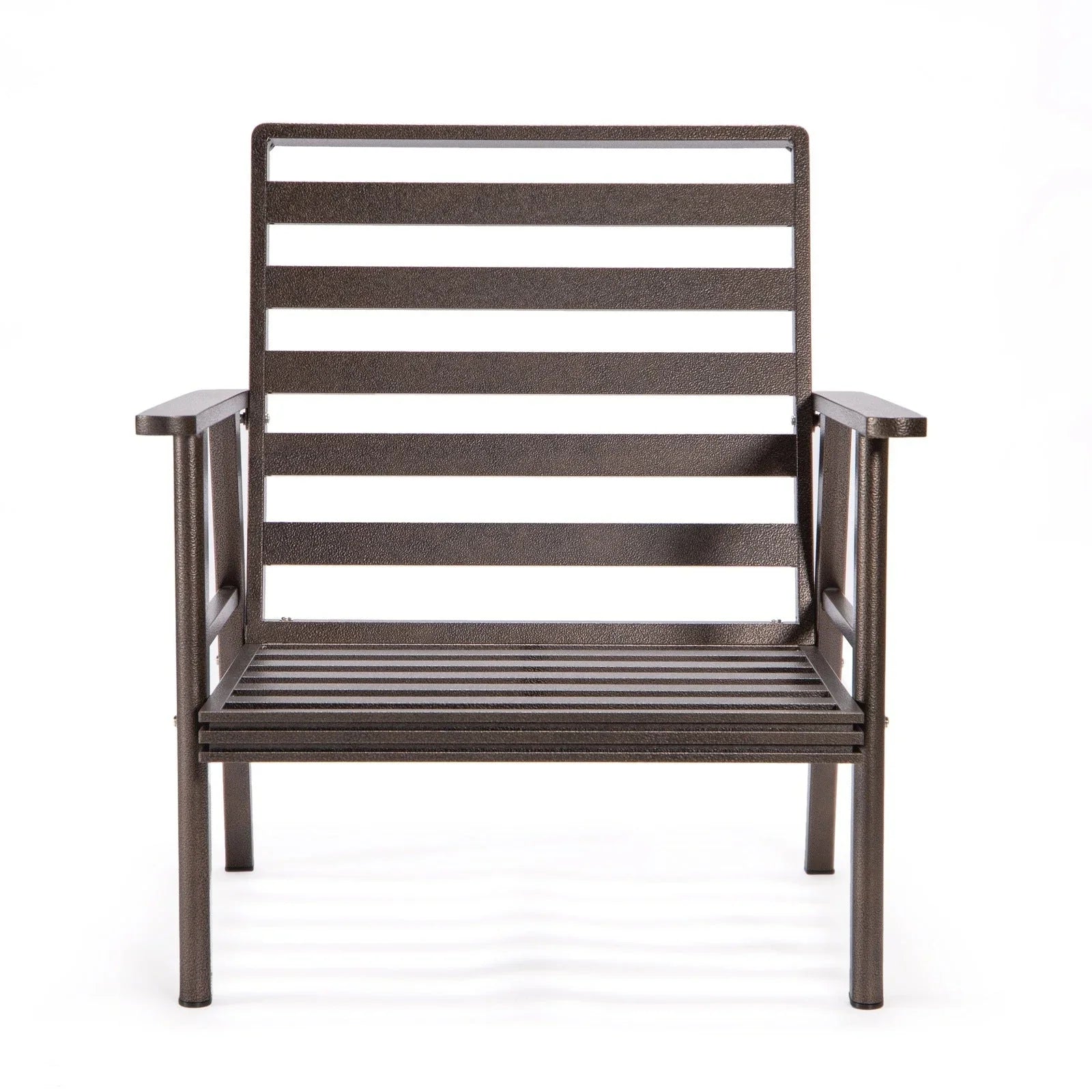 Walbrooke Modern 3-Piece Outdoor Patio Set with Brown Aluminum Frame and Removable Cushions Loveseat and Set of 2 Armchairs - Elax Furniture