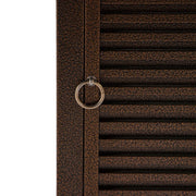 Walbrooke Outdoor Patio Square Fire Pit and Tank Holder with Slats Design - Elax Furniture