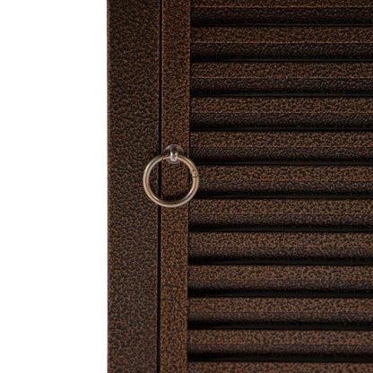 Walbrooke Outdoor Patio Square Fire Pit and Tank Holder with Slats Design - Elax Furniture