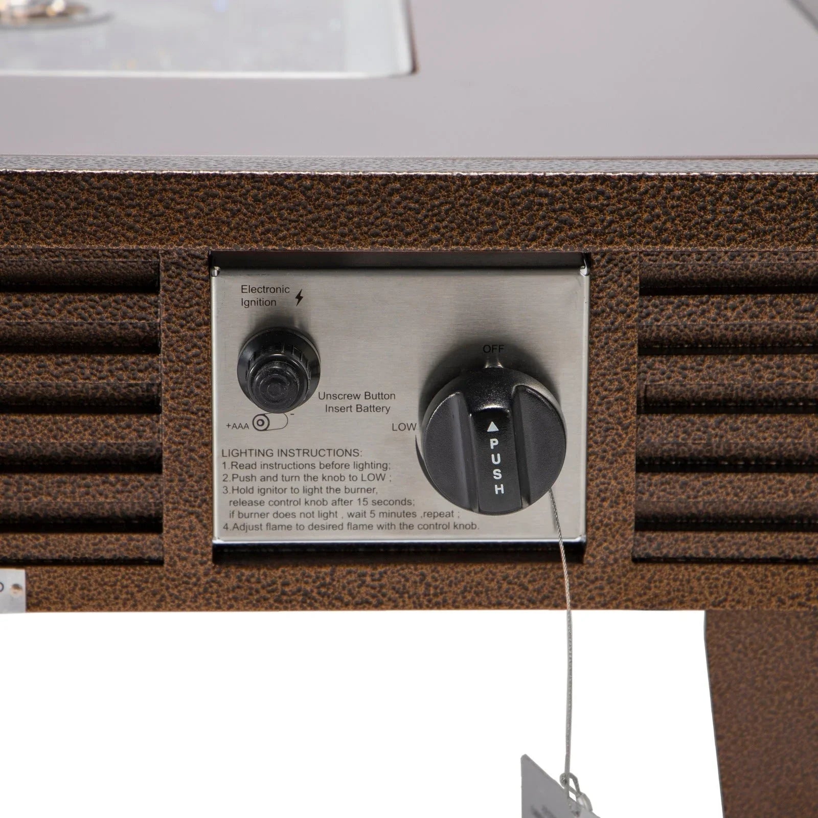 Walbrooke Modern Outdoor Square Fire Pit Table with Powder-Coated Aliuminum Frame and Slats Design - Elax Furniture