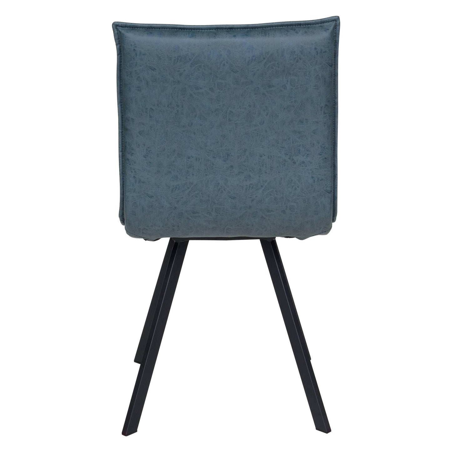 Ravenna 5-Piece Dining Set 63" Rectangular Dining Table with Natural Wood MDF Top and 4 Leather Side Chairs - Elax Furniture