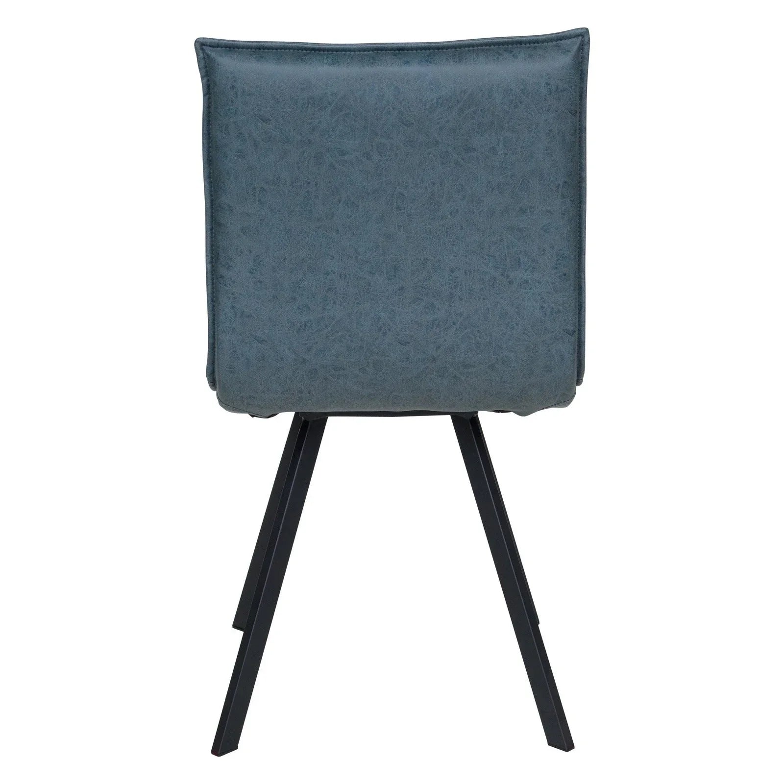 Wesley Leather Dining Chair With Iron Legs - Elax Furniture