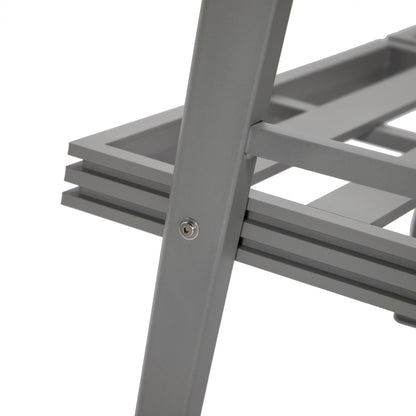 Walbrooke Aluminum Patio Conversation With Fire Pit Table & Tank Holder - Elax Furniture