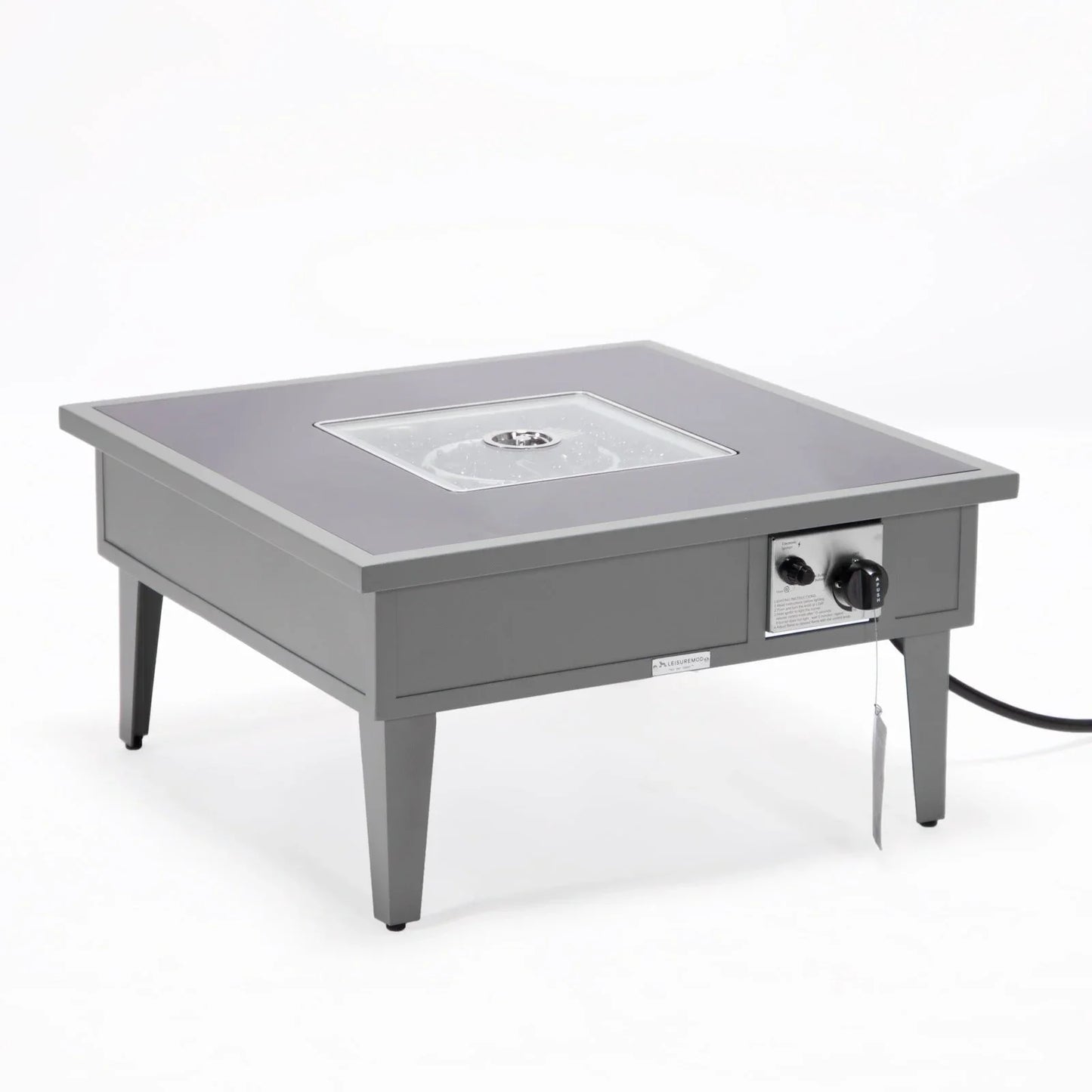 Walbrooke Outdoor Patio Square Fire Pit and Tank Holder - Elax Furniture