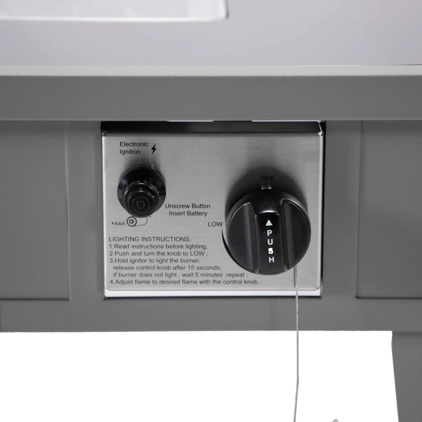 Walbrooke Modern Outdoor Square Fire Pit Table with Powder-Coated Aliuminum Frame - Elax Furniture